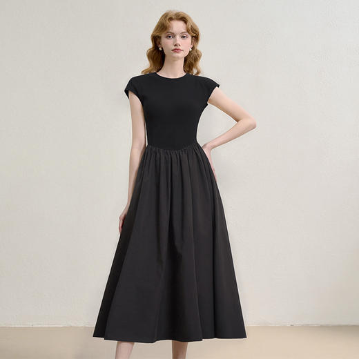 简约气质拼接大伞摆弹力针织背心裙女夏季连衣裙V0650255 商品图2