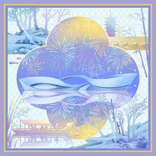 垂虹丝意方巾 商品图1