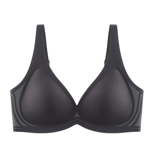 雀说 法式深V光面无痕内衣薄款无钢圈6015 商品图4