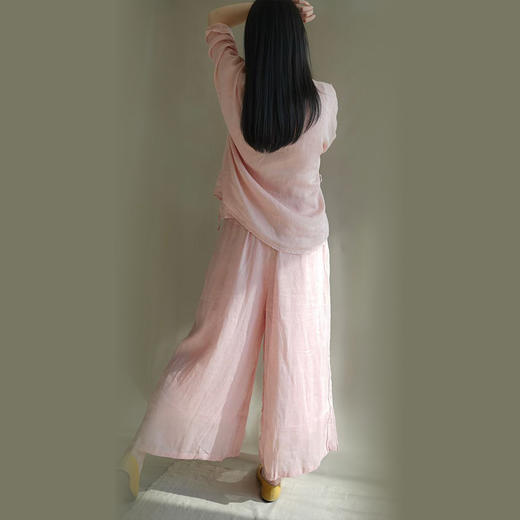 裁缝学苑AH38新中式斜襟立领小衫宽松阔腿裤套装纸样女装样板图纸 商品图4