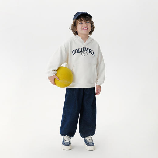 马克珍妮男童字母小熊连帽卫衣2025年秋装新款551227 商品图2