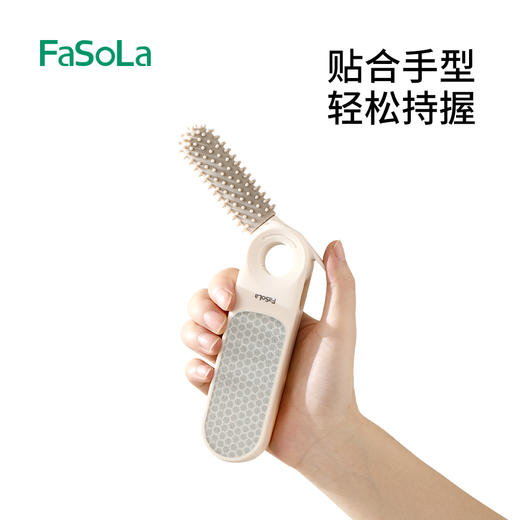 FaSoLa新款磨脚神器脚底老茧脚后跟去死皮磨脚石多功能脚缝清洗刷搓脚板 商品图1