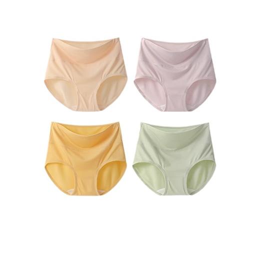 丁摩 【3条装】柔软高腰莫代尔内裤女加宽腰头纯棉裆部7A抑菌女士内裤5ZF-186021 商品图4