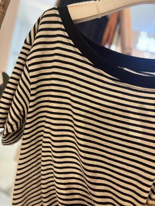 【门店同款】ENJOY夏季“都市漫游”侧绑带条纹T 163243517 商品图2