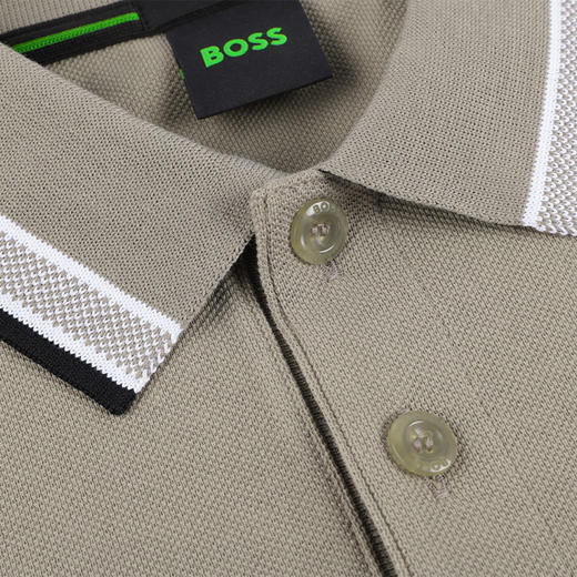 【超惠秒】BOSS 男士弹棉针绣领圈刺绣logo短袖Polo T恤10809 商品图11