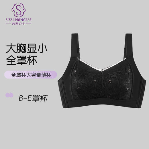 轻汐蕾丝大胸显小文胸 商品图2