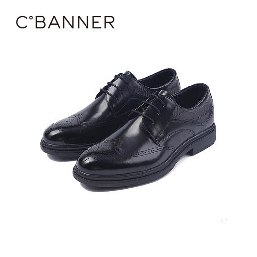 4楼千百度2025正装皮鞋奢华精致雕花商务正装男鞋A25430055 商品图4