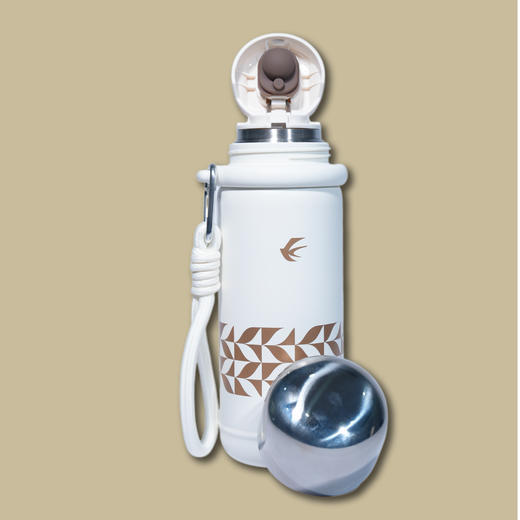 白金挂绳保温杯550ml 商品图3