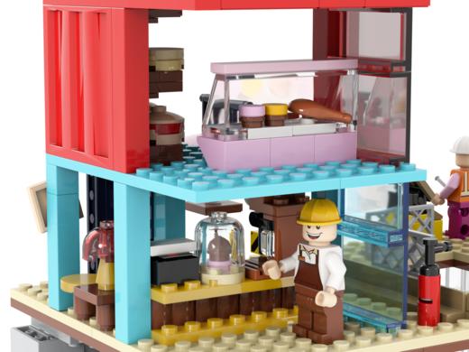 羊角盾构机工场双层积木 商品图6