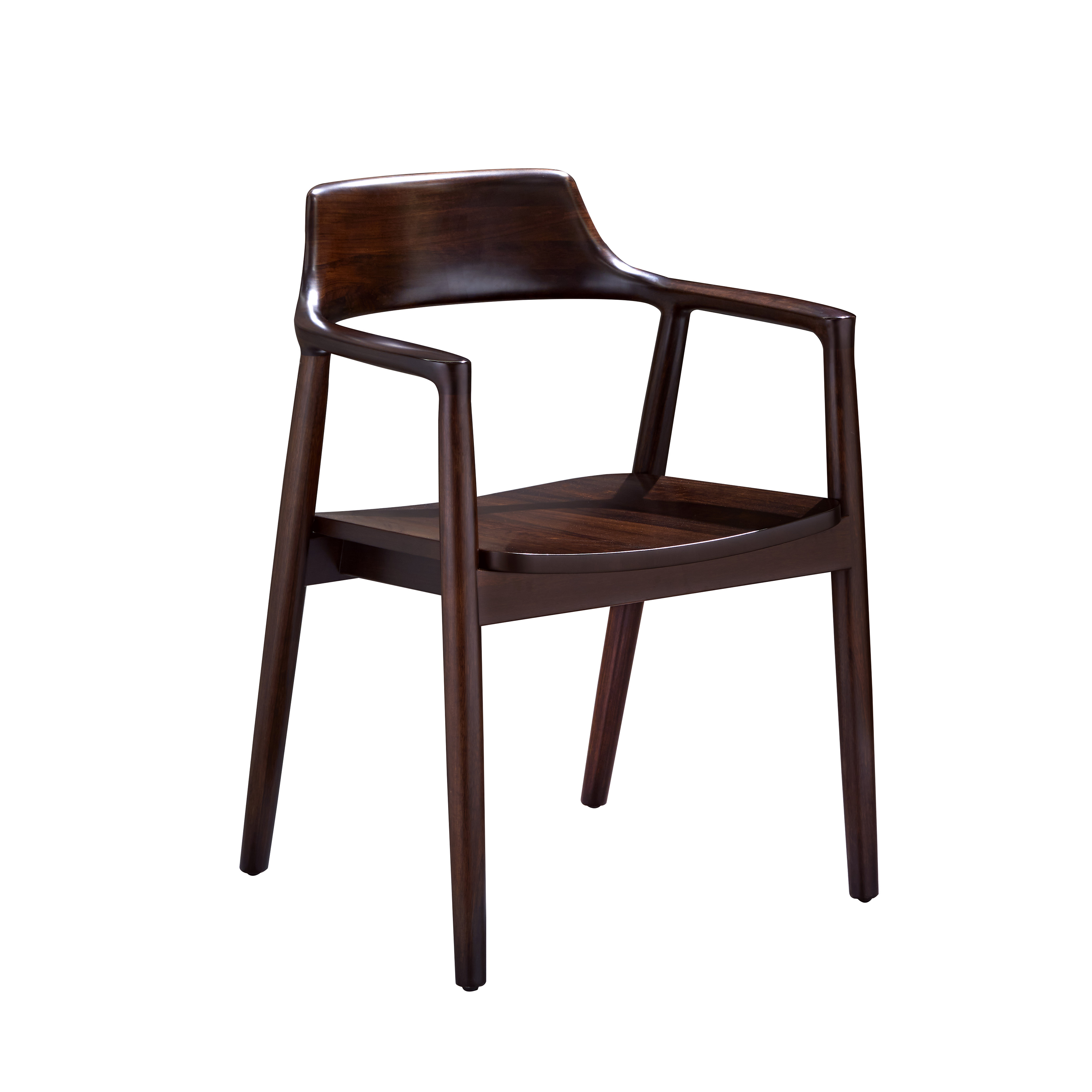 【新中式-茶椅KD-Y-T5213】黑檀/客厅/餐厅/书房/餐椅/书椅