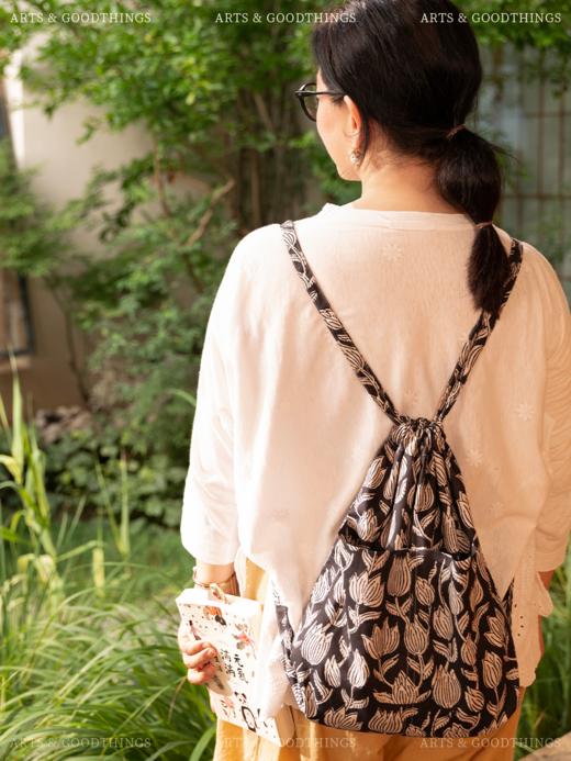 布包 印花布料双肩小背包 山林曦照 商品图1