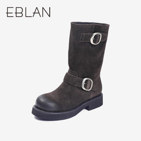 2楼伊伴2024冬季女鞋单靴B24500555