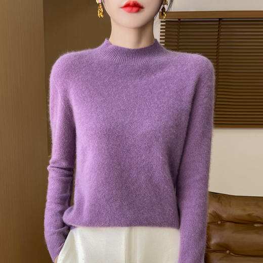 Avann阿曼衣一线半高领基础款羊毛衫1101 商品图5