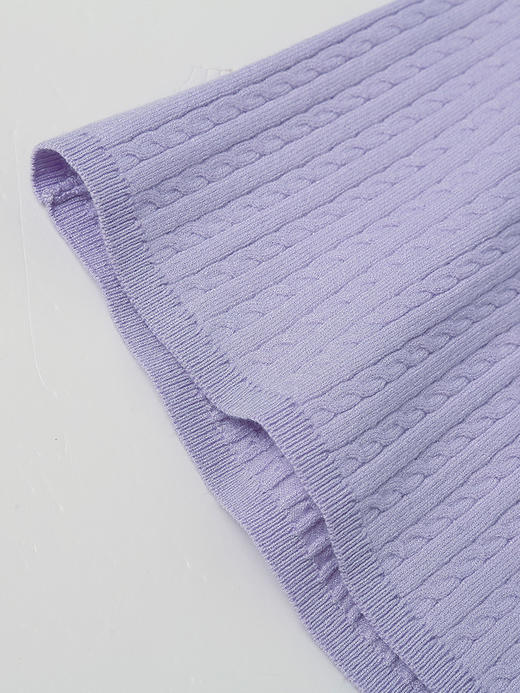 温柔米白！针织绞花背心 无袖 U 领 基础款内搭叠穿神器 商品图4