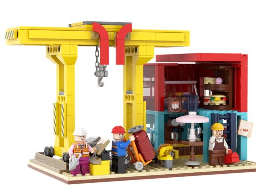 羊角盾构机工场双层积木 商品图10