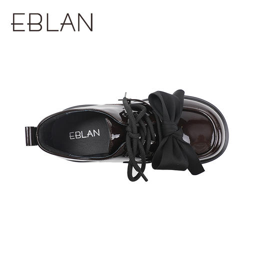 2楼伊伴2025年秋季可拆卸蝴蝶结甜酷风高跟乐福鞋单鞋B25437902 商品图2