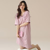 丁摩 睡裙女夏款莫代尔短袖V领可外穿家居服夏天薄款女士睡裙5ZF-22565 商品缩略图0