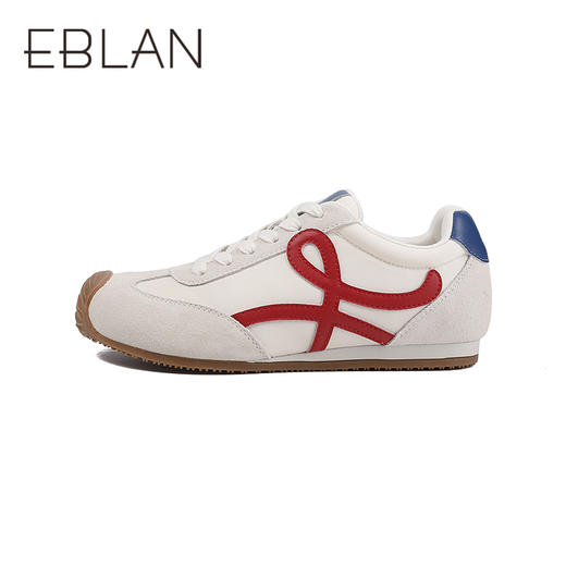 2楼伊伴2025年秋季撞色德训鞋时尚轮廓线条感鞋面单鞋B25495803 商品图1