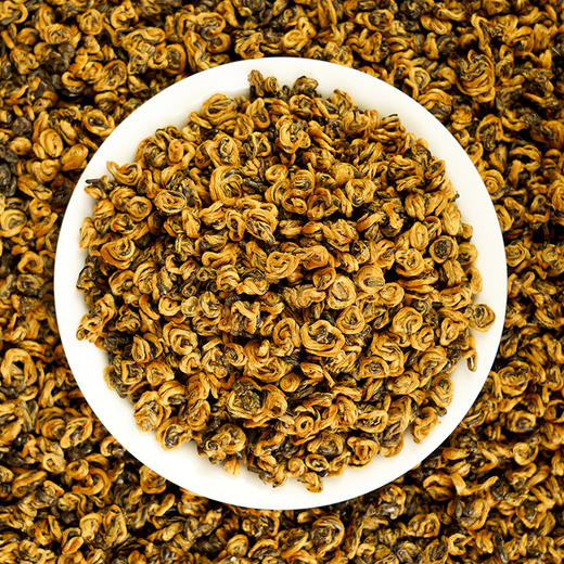 新品上新【滇红金螺】2025年春茶！凤庆滇红茶特级红茶浓香型黄金螺云南古树新芽春茶蜜香200克/罐 商品图3