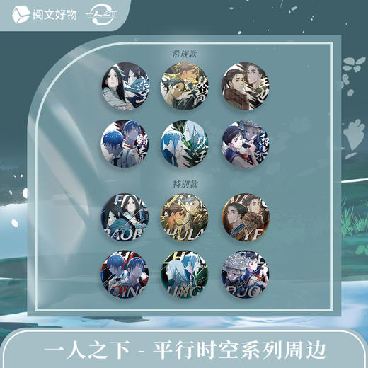 一人之下 平行时空系列徽章光栅色纸盲盒 商品图0