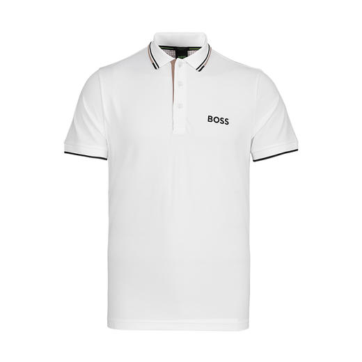 【超惠秒】BOSS 男士简约刺绣logo弹棉短袖Polo T恤 11889 商品图7