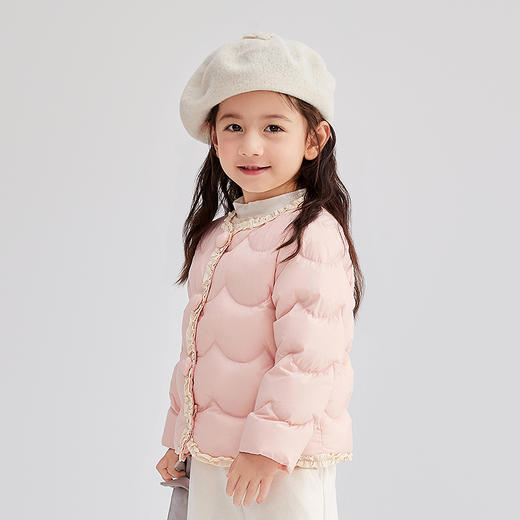 笛莎Deesha 童装女童羽绒服2025冬新款女童轻薄羽绒服 商品图4