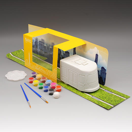 广州有轨电车创意涂鸦车模TU小七 商品图2