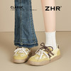 ZHR网面德训鞋女2025夏季新款多巴胺拼色透气运动复古平底阿甘鞋 商品缩略图4