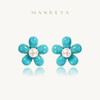 manreya玛芮雅蓝花楹珍珠耳钉清冷感耳饰女小清新耳环高级感耳坠|珍珠 商品缩略图0