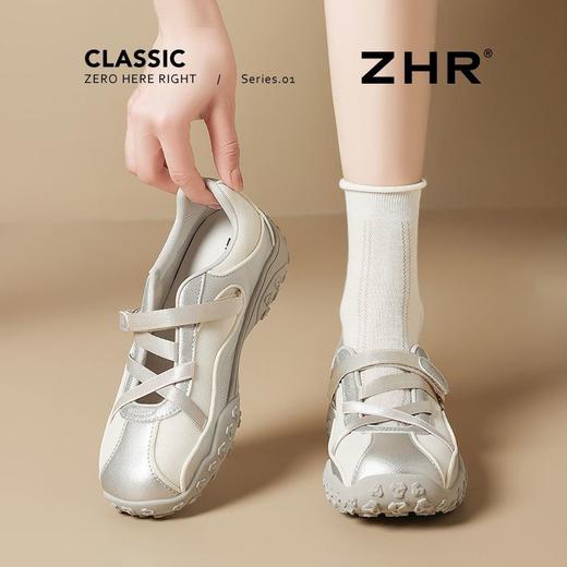 ZHR则则芭蕾风凉鞋女2025夏季厚底内增高玛丽珍鞋透气运动休闲鞋 商品图0