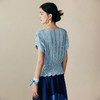 【林栖设计小店】肌理感T恤多色优雅百搭修身显瘦2025夏季新款短袖上衣女F1952544 商品缩略图3