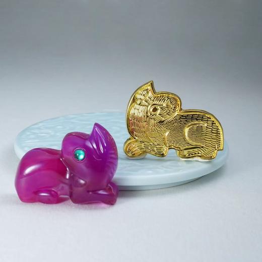 定陵博物馆万历小紫兔冰箱贴胸针明十三陵周边旅行纪念礼物送女友 商品图3