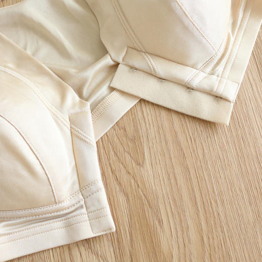 丁摩 高端品质桑蚕丝针织真丝文胸无刚托前扣文胸S020 商品图2