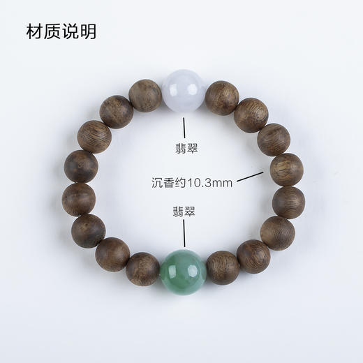 xy0483沉香+翡翠大手串 商品图10