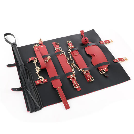 【情趣用品】谜姬 黑红卷包套装SM束缚调情 商品图7