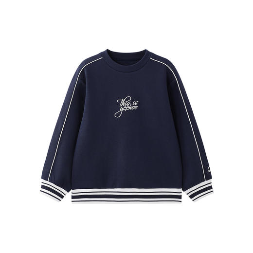 英氏童装休闲百搭长袖卫衣25秋季新款运动男童宽松套头上衣中大童 商品图4