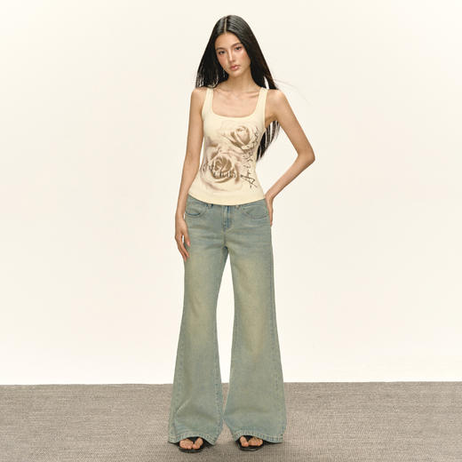 Ariseism 美式复古设计感吊带背心女夏季新款辣妹修身上衣 商品图4