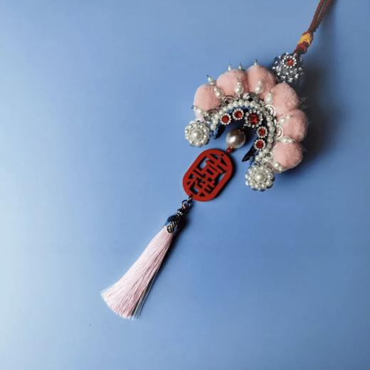 【京合坊非遗京剧绒球冰箱贴&挂件】匠人手工北京礼物文创冰箱贴戏曲帽盔礼品 商品图4