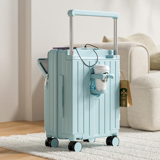 【YW】无忧购【开学好物】户外旅行收纳多功能宽拉杆行李箱3031#前开口拉链款（截单后3-5天发货) 商品图9