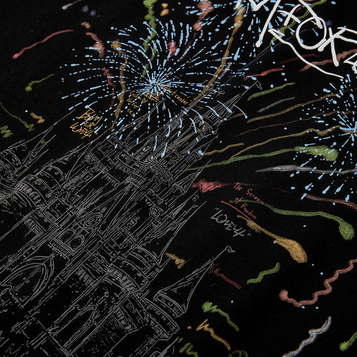 NPC潮牌皇冠系列胸前字母背后反光城堡印花短袖T恤男舒适NP56TE84 商品图3