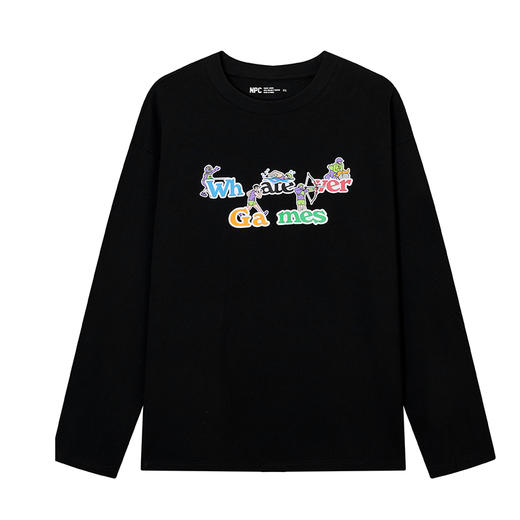 NPC潮牌运动系列220G【索罗娜】马术游泳射箭印花长袖男NP47TL19 商品图5