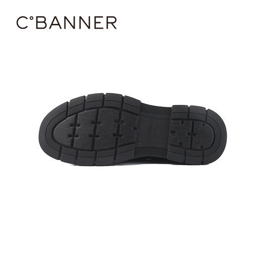 4楼千百度2025秋季软面抓花牛皮鞋面轻软橡胶大底男鞋A25460711 商品图3