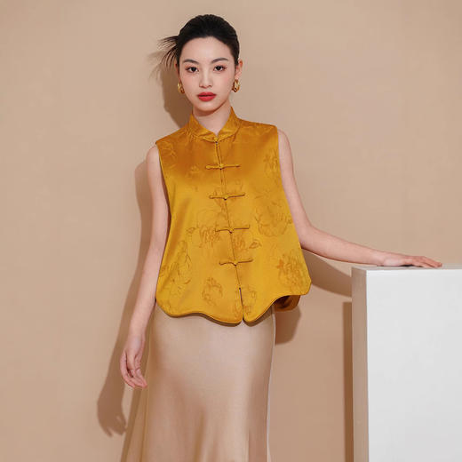 新中式旗袍马甲外搭改良上衣背心年轻款唐装LSH 商品图1