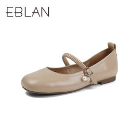 2楼伊伴2025年秋季气质通勤玛丽珍细腻羊皮鞋面单鞋B25460901