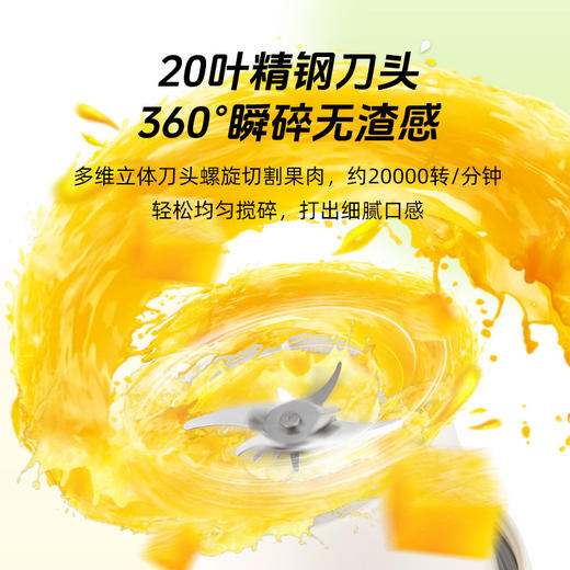 荣事达无线榨汁杯便携式大容量榨汁机多功能鲜榨果汁可碎冰吨吨杯 商品图3
