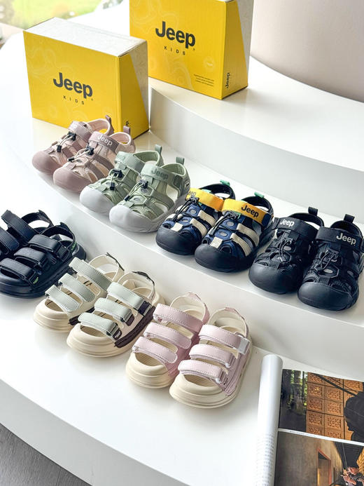 严选 | JEEP KIDS男女童凉鞋 26-37码 多色可选 超轻超软 高弹防滑 商品图0