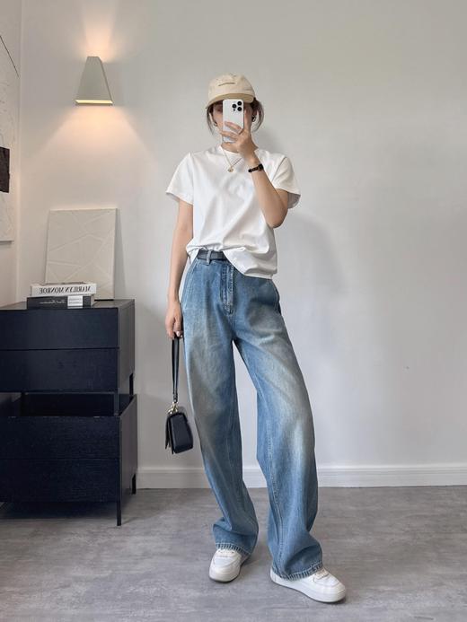 二店y 重磅260g的新疆棉T，高克重❗1oo%纯棉情侣净版T恤 商品图11