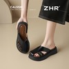 ZHR则则厚底增高拖鞋女包头拖夏季新款懒人通勤一脚蹬时尚休闲鞋 商品缩略图6