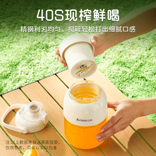 志高户外学生榨汁机多功能果汁杯便携式无线电动碎冰果汁机吨吨杯 商品图2