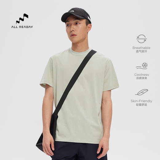 AllReaday新奇天轻量凉感合身短袖T恤UN23SSTS06 商品图3
